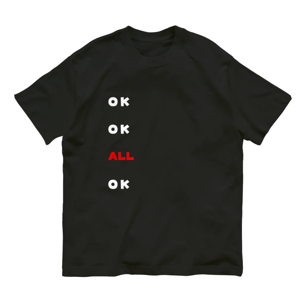 dekajiiのOK OK ALL OK オーガニックコットンTシャツ