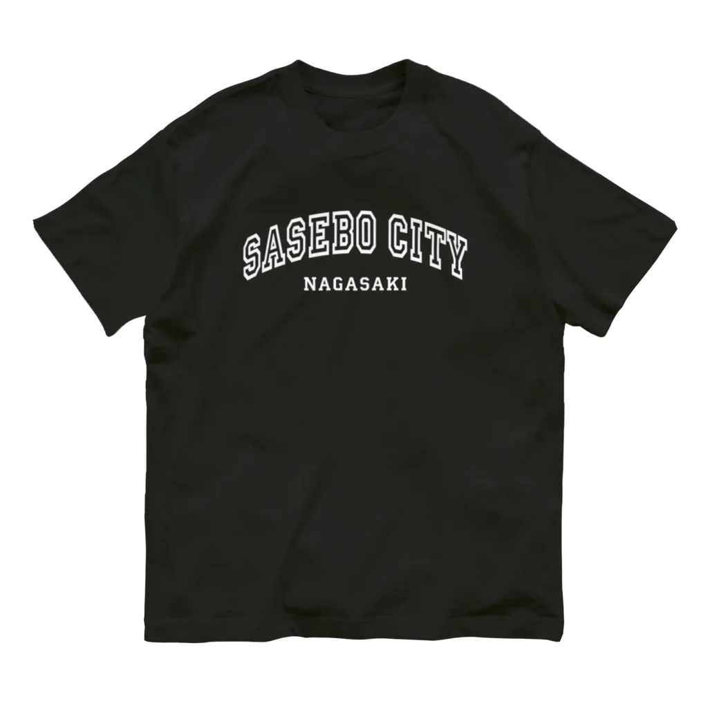 SASEBO CITY SHOPのカレッジ風 オーガニックコットンTシャツ