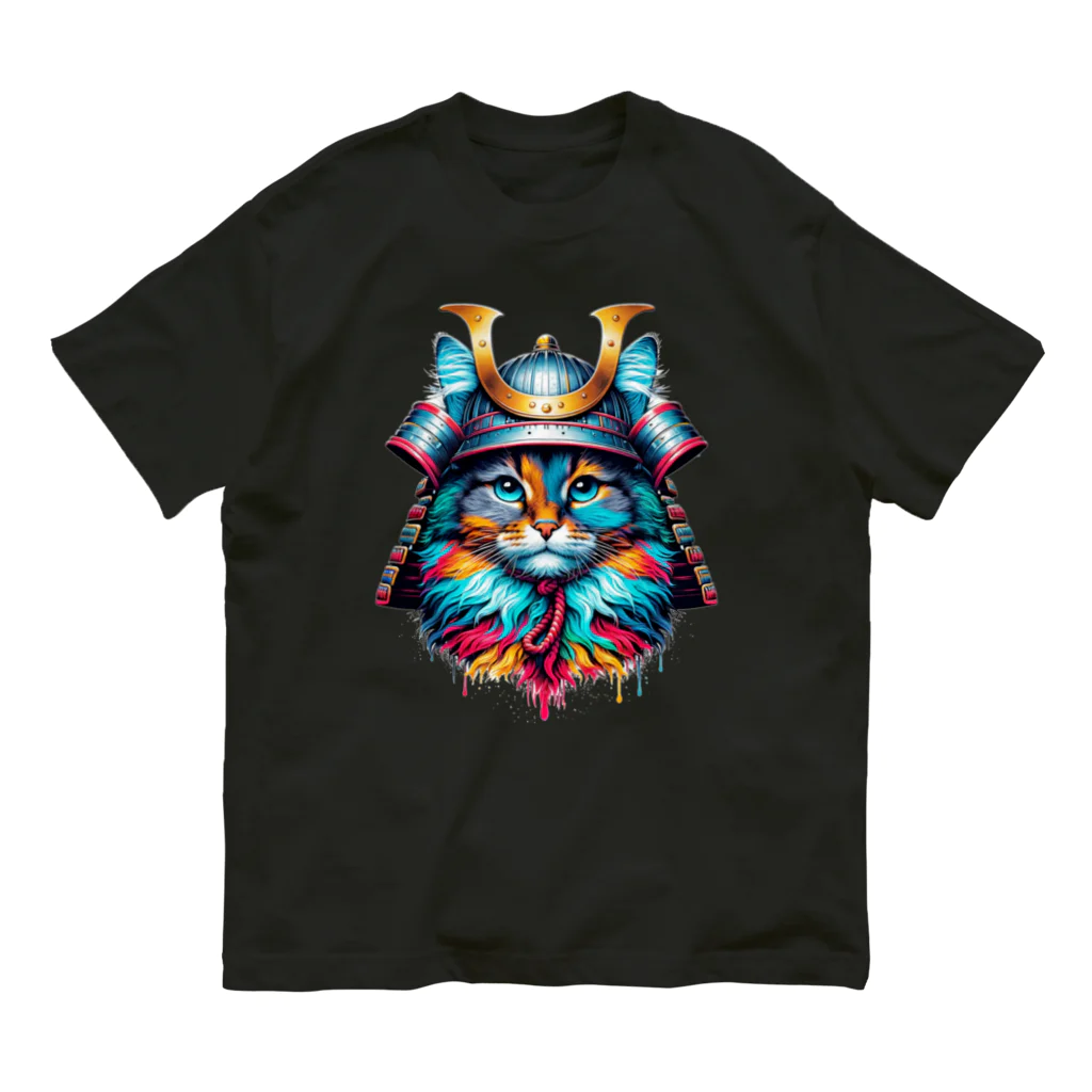 猫武者(NekoMusya)の猫武者 参上！ Organic Cotton T-Shirt