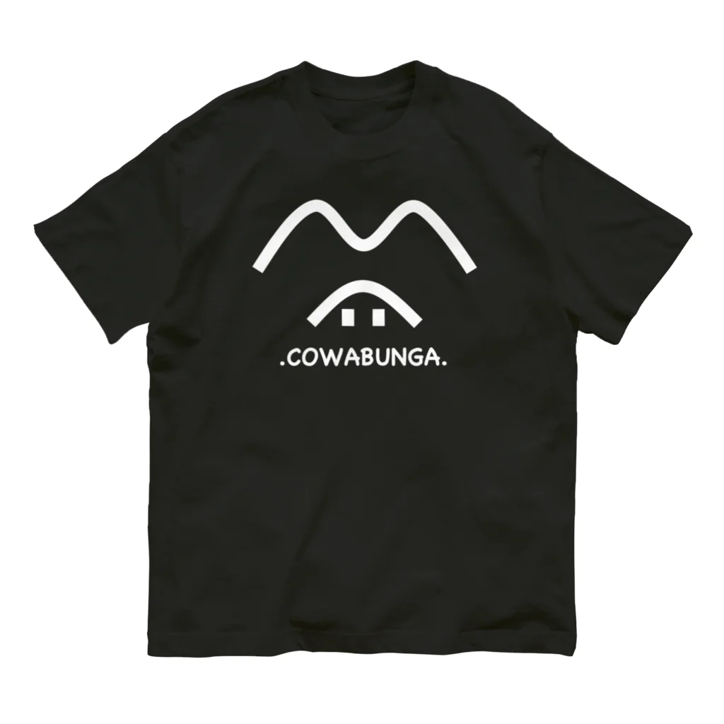 .COWABUNGA.の.COWABUNGA. ベーシックロゴ（白） Organic Cotton T-Shirt