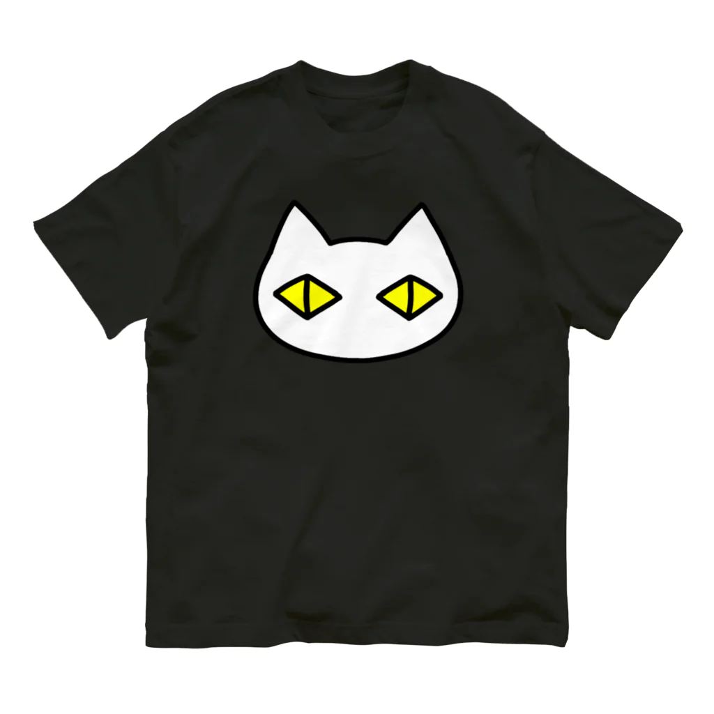 F2 Cat Design Shopの黒猫ボディーガード まもられているほう 002 オーガニックコットンTシャツ