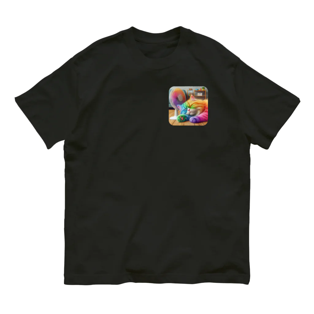 ニャーちゃんショップの眠りネコ Organic Cotton T-Shirt