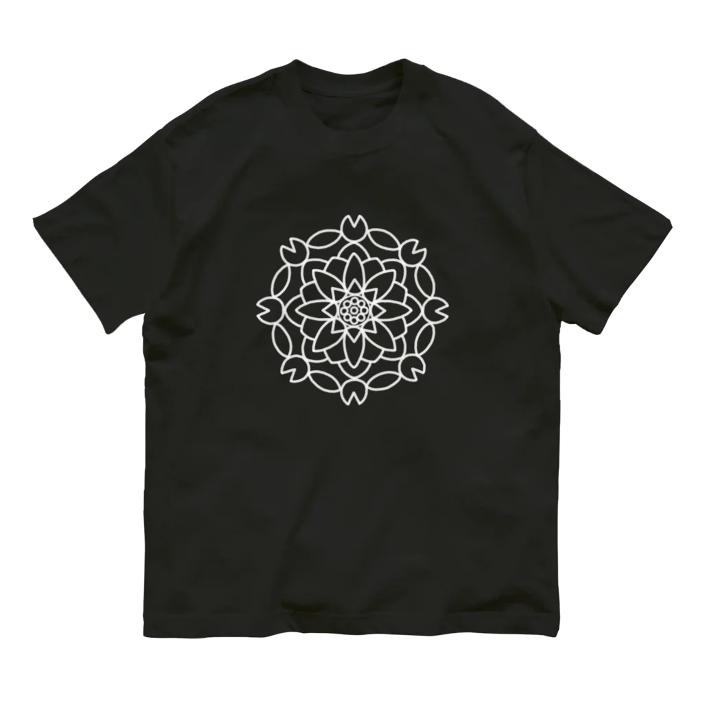 ARIGATOU-81のMANDALA •5• (W) Organic Cotton T-Shirt