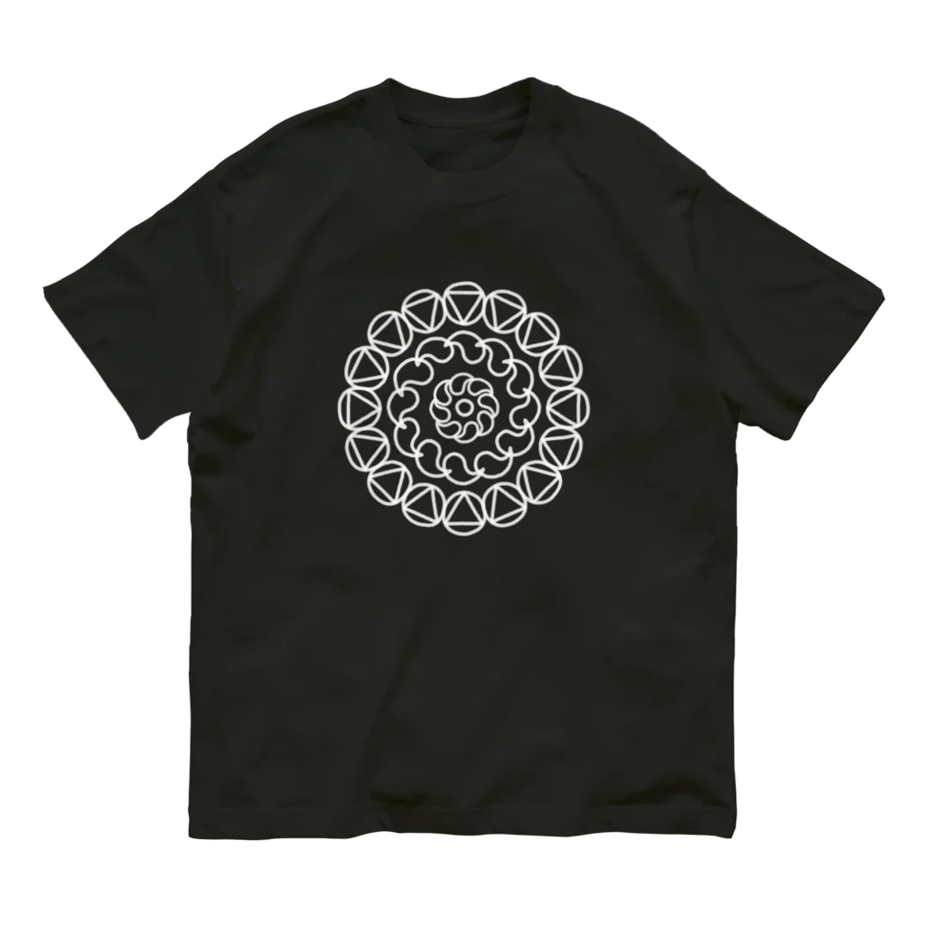 ARIGATOU-81のMANDALA •8• (W) オーガニックコットンTシャツ