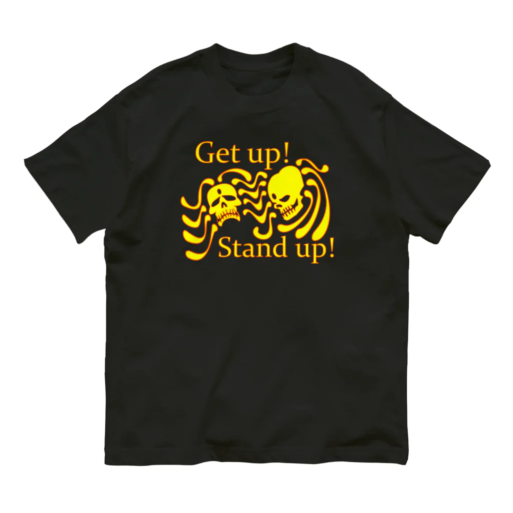 『NG （Niche・Gate）』ニッチゲート-- IN SUZURIのGet up! Stand up!（黄色） オーガニックコットンTシャツ