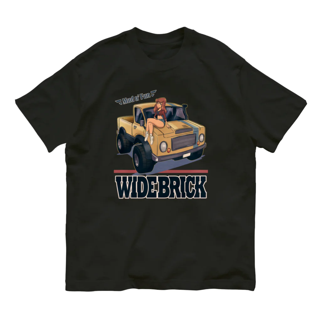 nidan-illustrationの"WIDE BRICK" Organic Cotton T-Shirt