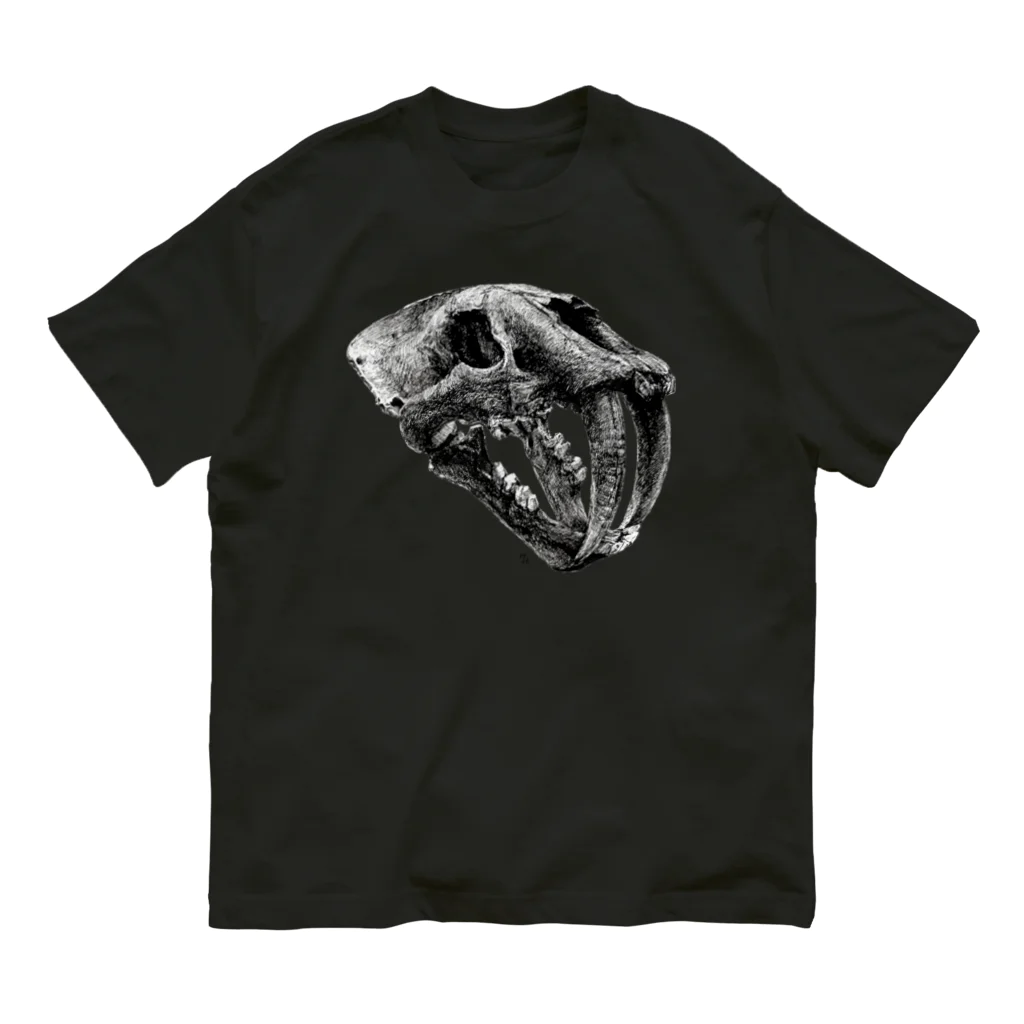 segasworksのSmilodon(skull) オーガニックコットンTシャツ