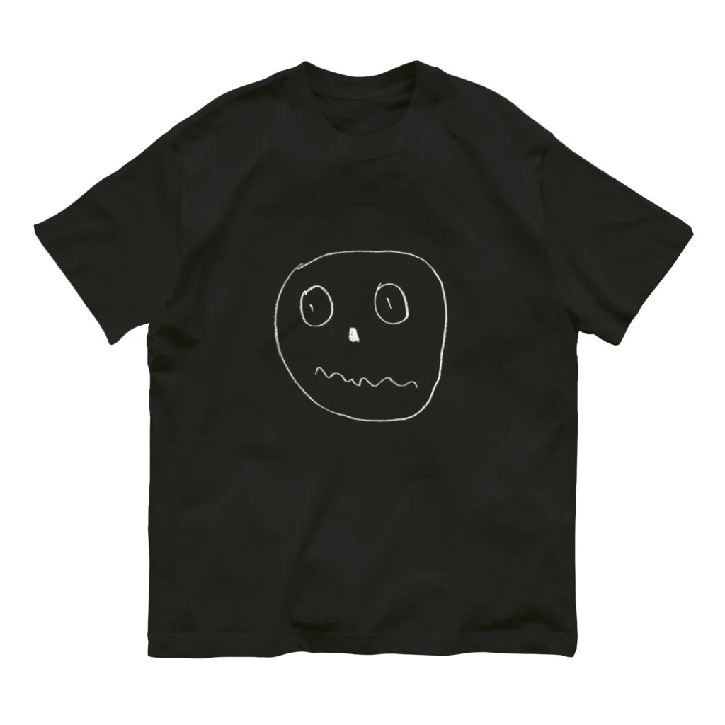 こどもの絵の怖がりのマルちゃん オーガニックコットンTシャツ