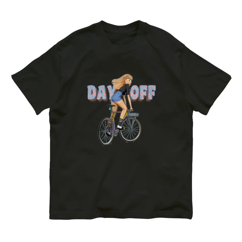 nidan-illustrationの"DAY OFF" オーガニックコットンTシャツ