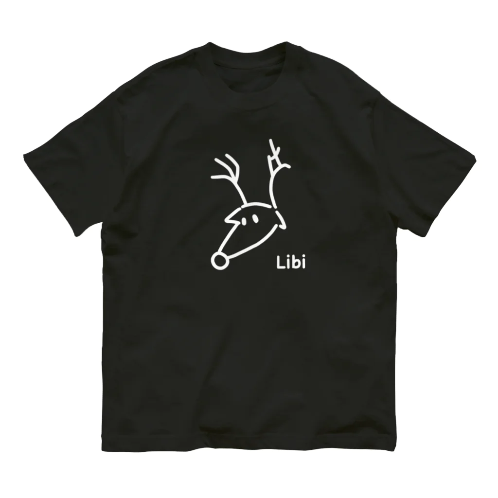 LibiのLibi(となかい)白文字 オーガニックコットンTシャツ