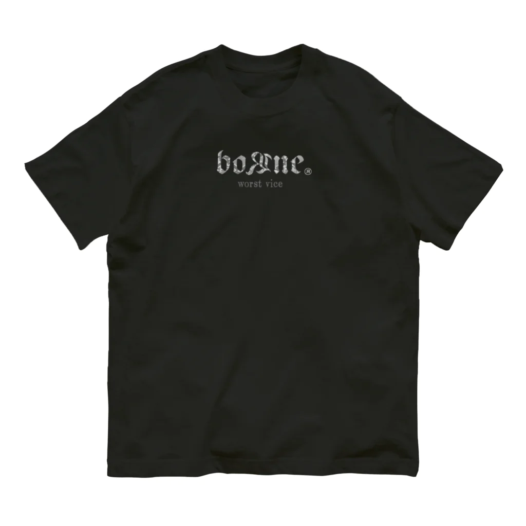 boЯne shop+warunori addiction のSNAKE HEART オーガニックコットンTシャツ