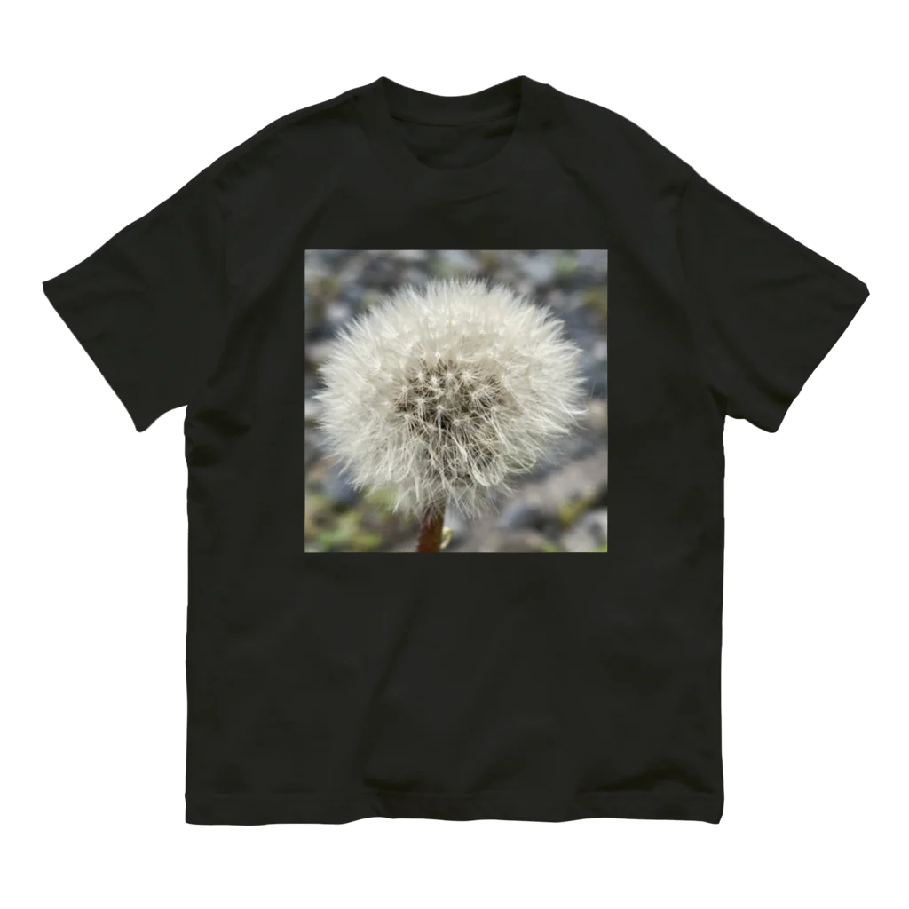 でおきしりぼ子の実験室のわたげのうたげ-正方形 Organic Cotton T-Shirt