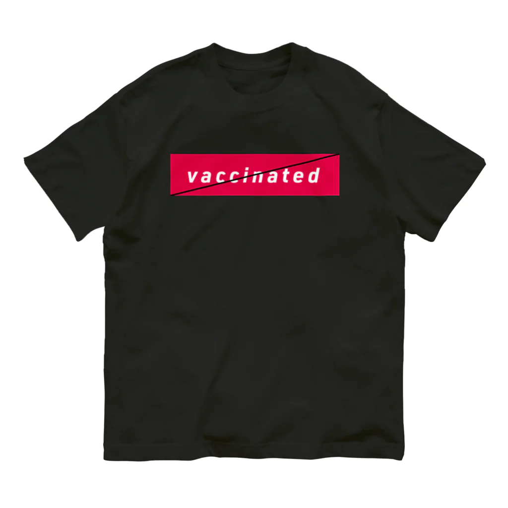 Cranosのワクチン接種済み？_vaccinated? オーガニックコットンTシャツ