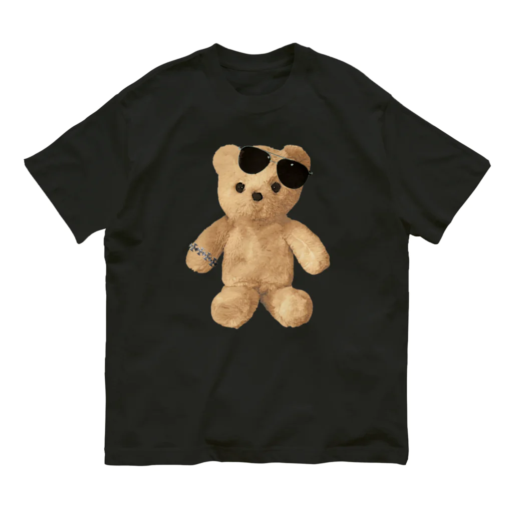 💜Salon de Lucia💜のTeddy with Glasses オーガニックコットンTシャツ