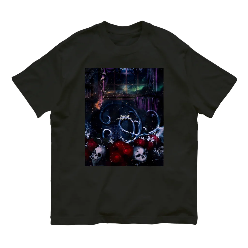 【ホラー専門店】ジルショップの(縦長)Dark Gothic Organic Cotton T-Shirt