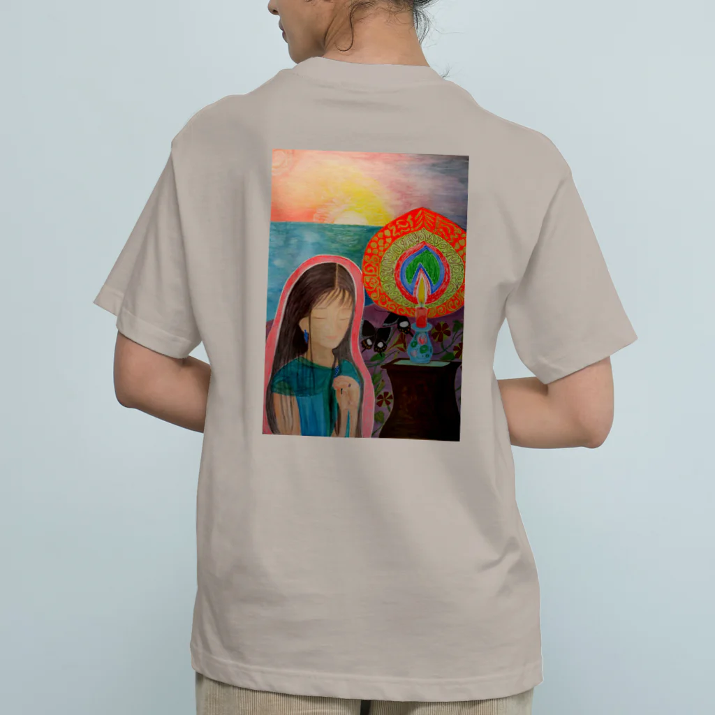 キキとココからのMagic hour / 穏やかな夕暮れの祈り Organic Cotton T-Shirt