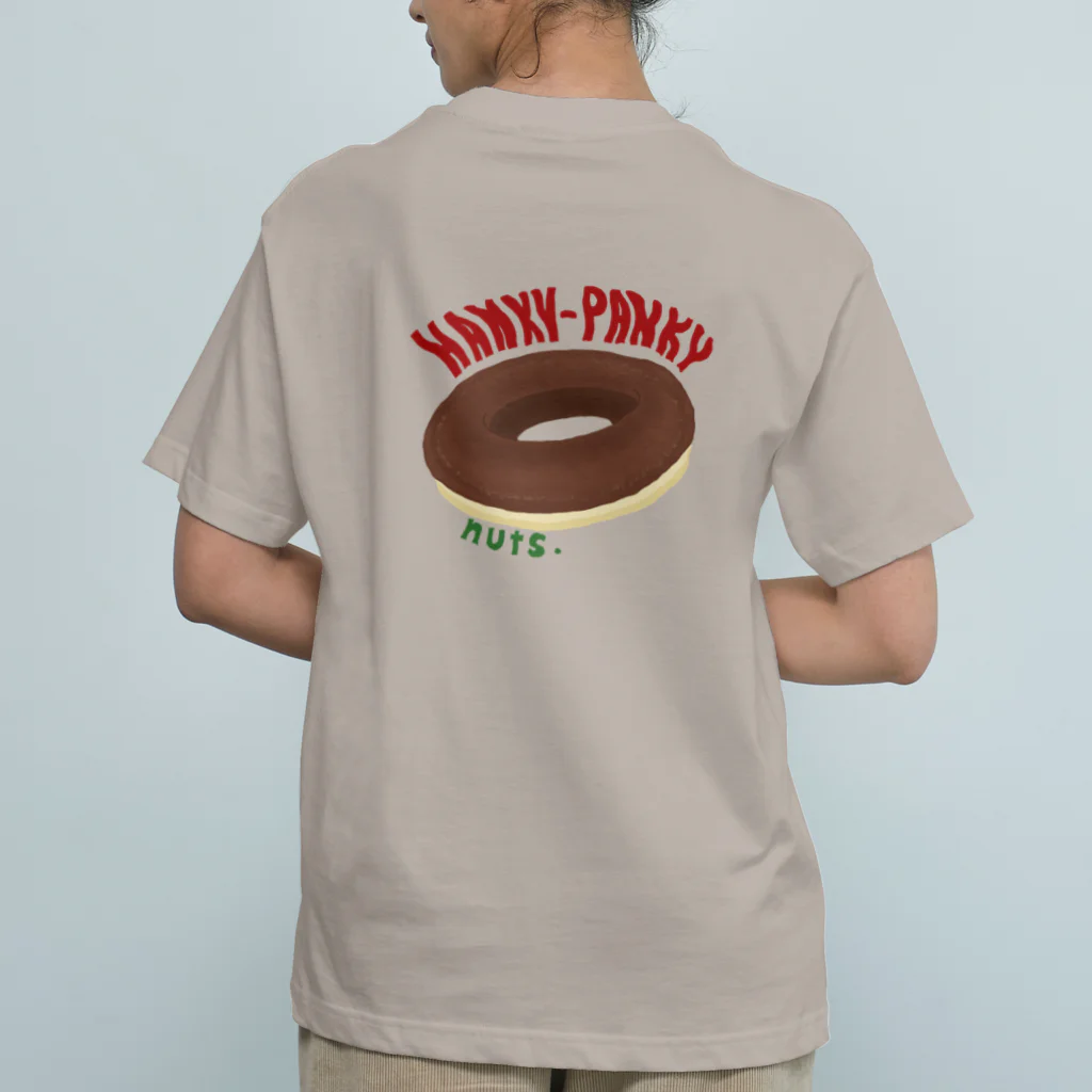 hanky-pankyのdonuts 2 オーガニックコットンTシャツ