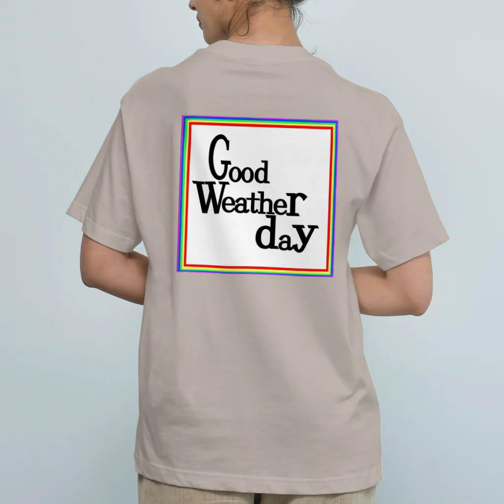 good weather dayのgoodweatherday＿オーガニックコットンロゴT Organic Cotton T-Shirt