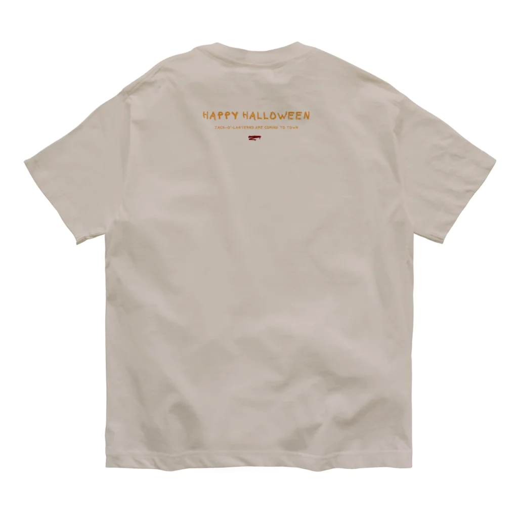 Yaya-rrのハロウィンのかぼちゃ「ジャック・オー・ランタン」 Organic Cotton T-Shirt