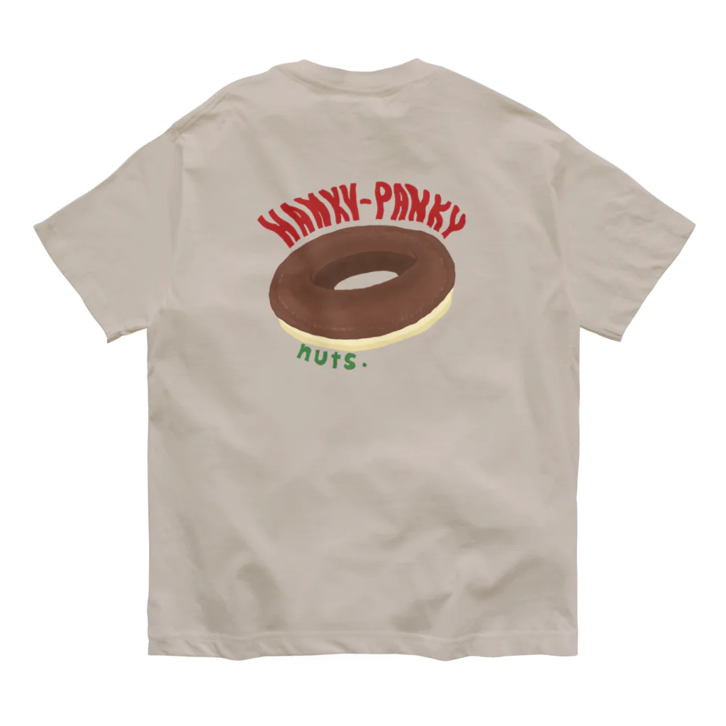 hanky-pankyのdonuts 2 オーガニックコットンTシャツ