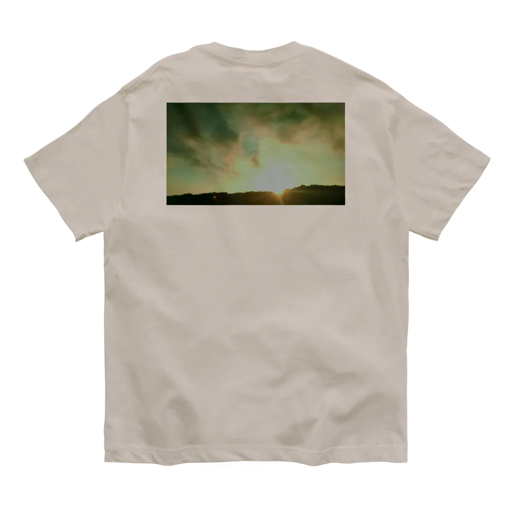 粉末の秋空（朝焼け） オーガニックコットンTシャツ