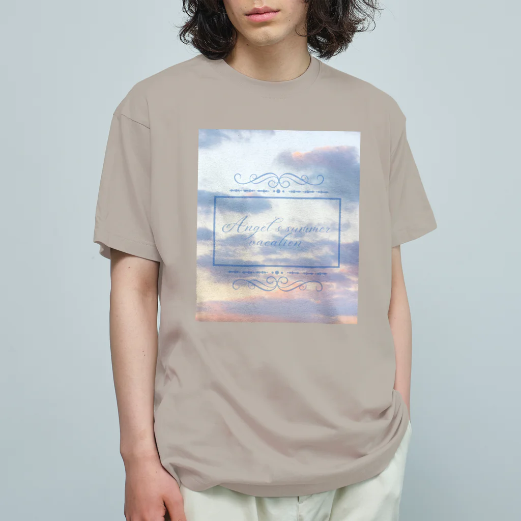 ゆにねこ惑星のପ天使の夏休みଓ夕暮れ旅行 Organic Cotton T-Shirt