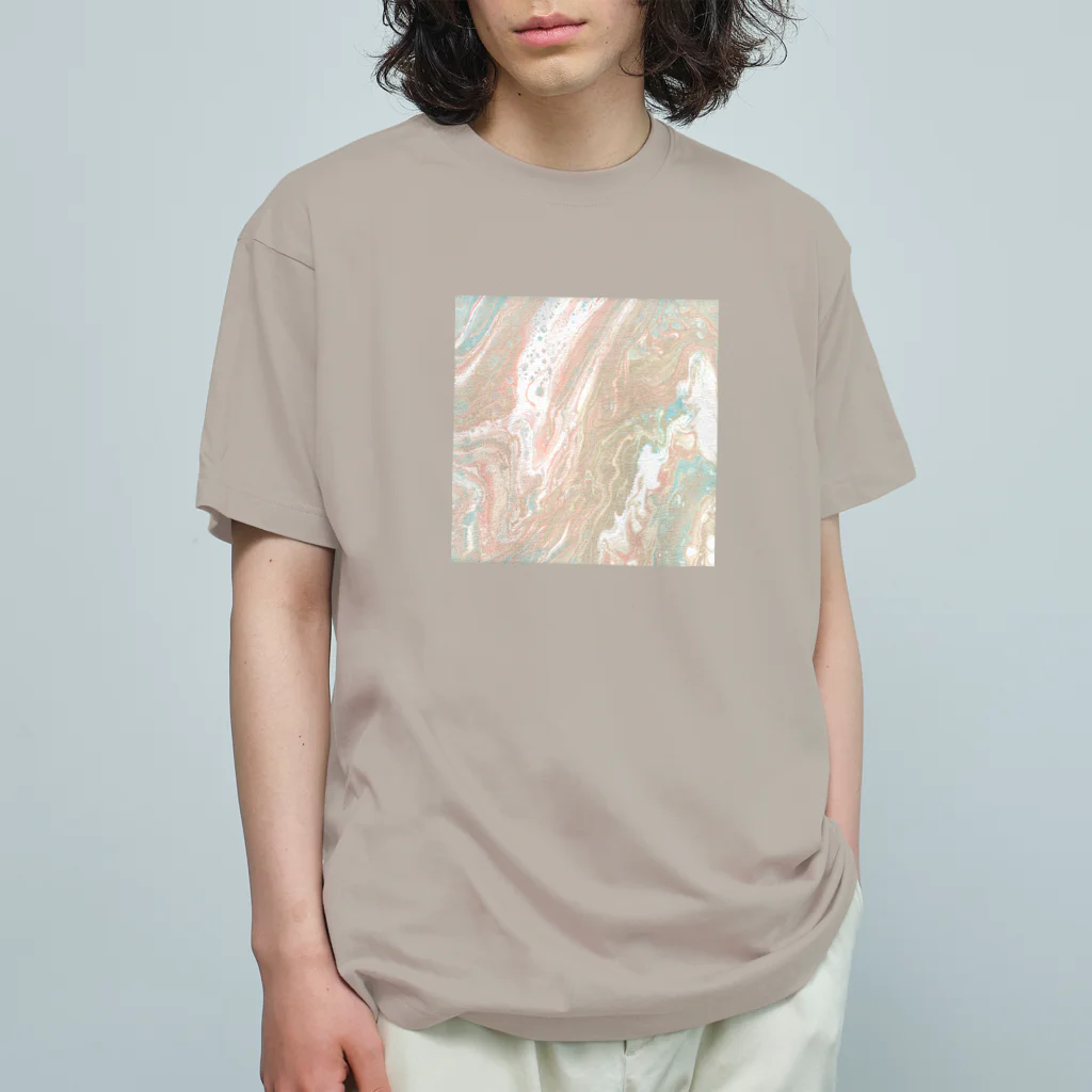 天宮エリカのフルイド ライトグレイッシュ Organic Cotton T-Shirt