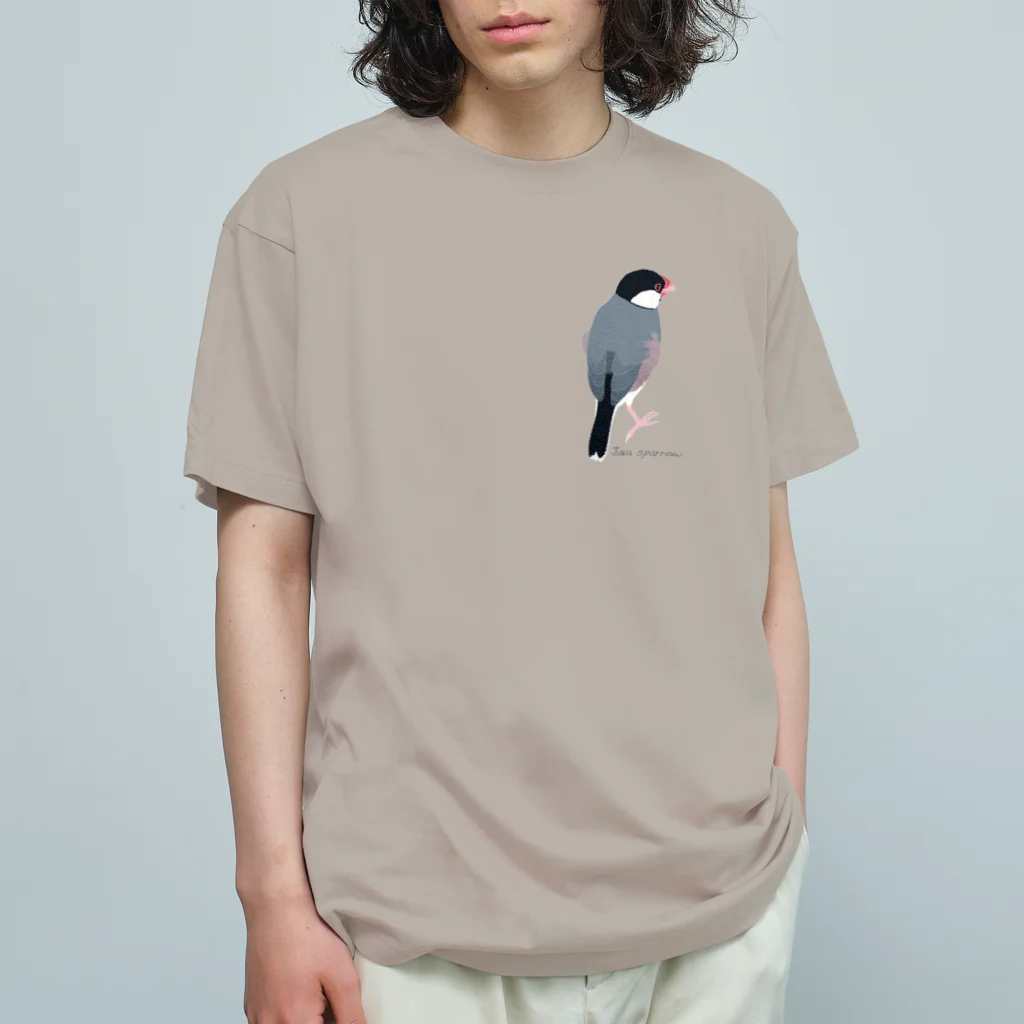 文鳥中心のたそがれ桜文鳥 Organic Cotton T-Shirt