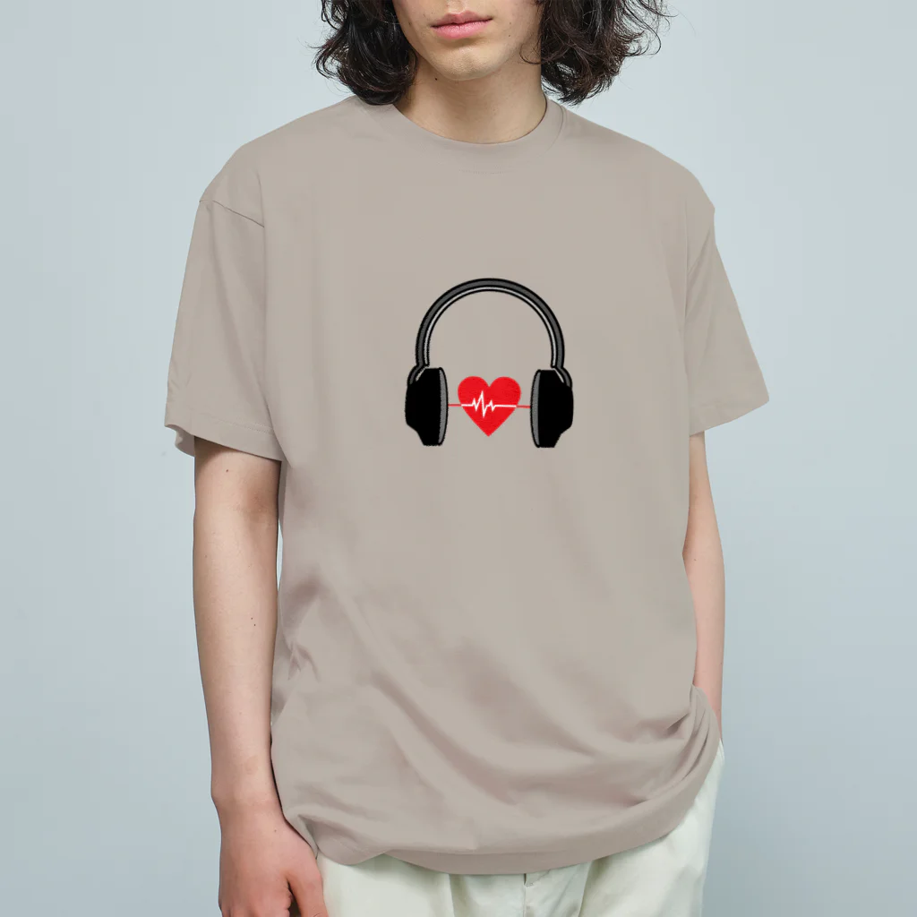 ODORU SOUNDS♪のBEAT ON HEART オーガニックコットンTシャツ