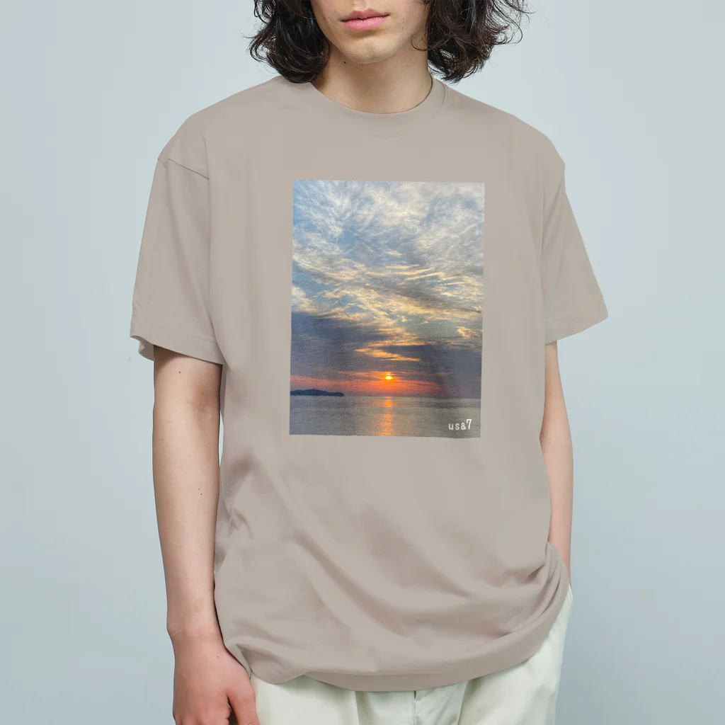 usa7の朝焼け-02 Organic Cotton T-Shirt