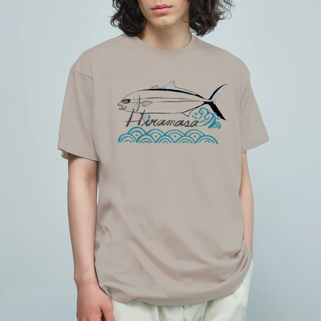 𝕚𝕣𝕠𝕤𝕒𝕤𝕙𝕚のgoldstriped(yellowtail) amberjack Organic Cotton T-Shirt