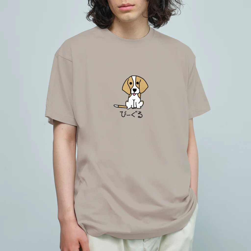 TetoTe&-てとてと-のびーぐるTしゃつ！レモン×ホワイト オーガニックコットンTシャツ