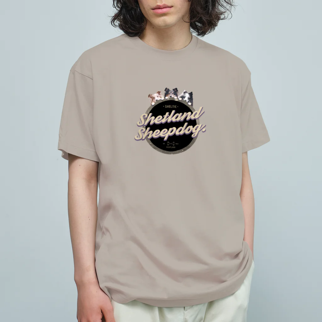 MOCUのShetland Sheepdog オーガニックコットンTシャツ