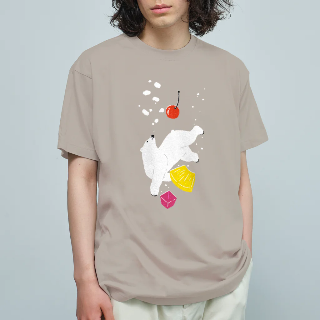 123izmのシロクマ オーガニックコットンTシャツ