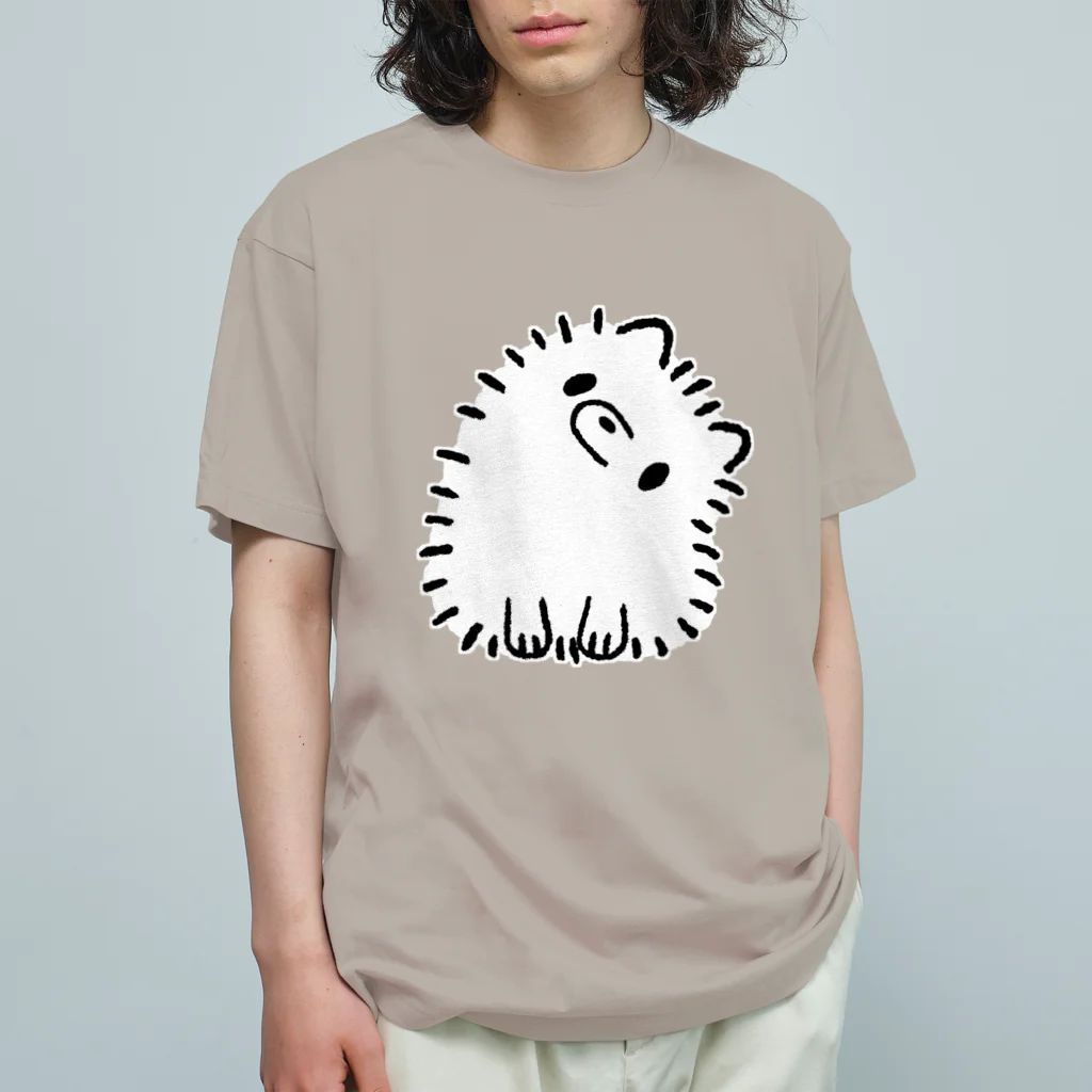 ポメちゃん！！！のこくびをかしげるポメちゃん オーガニックコットンTシャツ