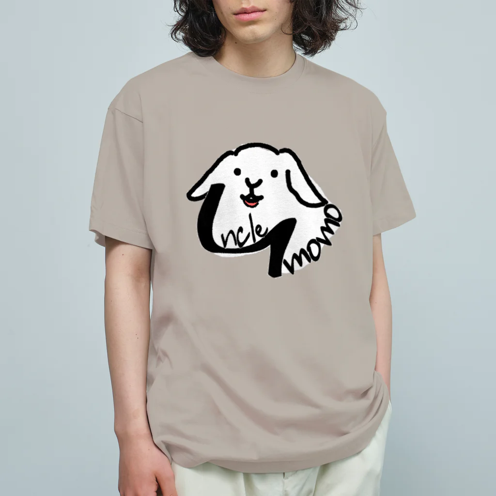 uncle momoの【uncle momo】ロゴ オーガニックコットンTシャツ