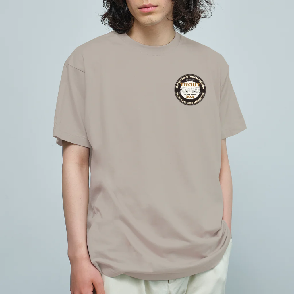 渓流釣り倶楽部の漂えど沈まず Organic Cotton T-Shirt