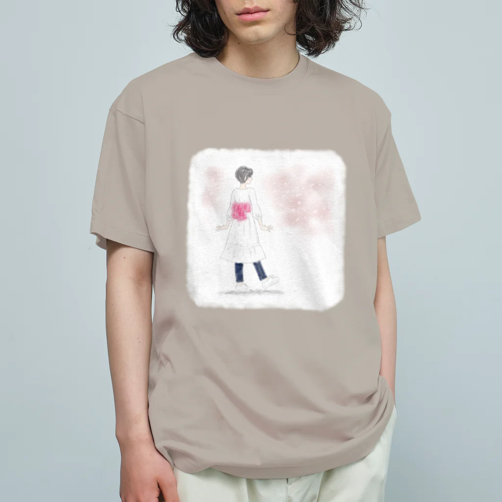 yuufのsakura girl オーガニックコットンTシャツ