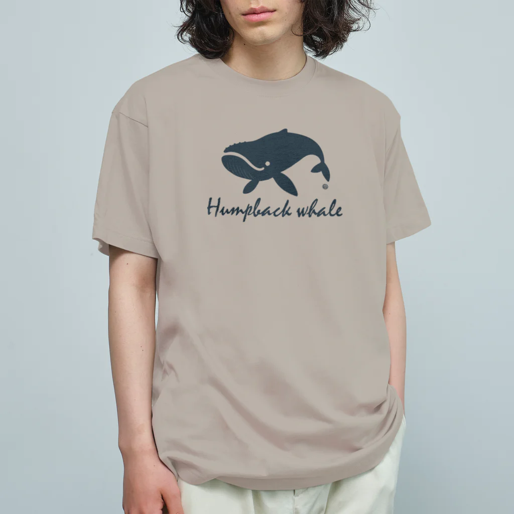 Atelier Pomme verte のHumpback whale22 オーガニックコットンTシャツ