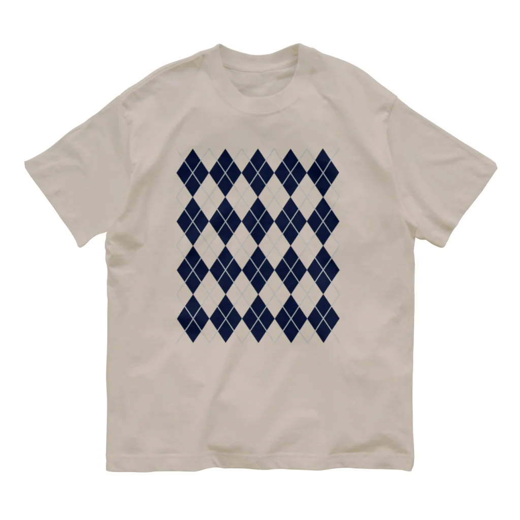 キッズモード某のアーガイル Organic Cotton T-Shirt