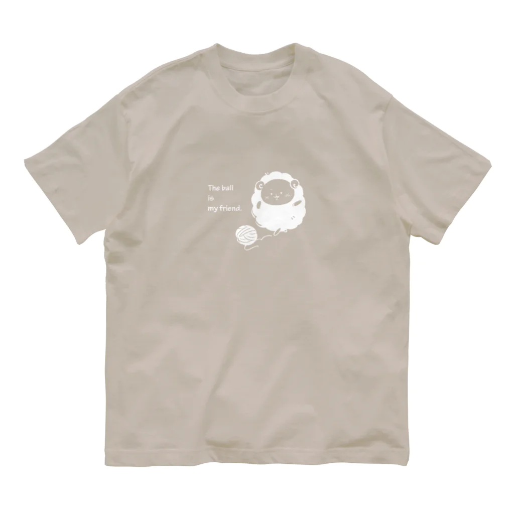 カクカクshopのボールは友達（の羊毛） Organic Cotton T-Shirt