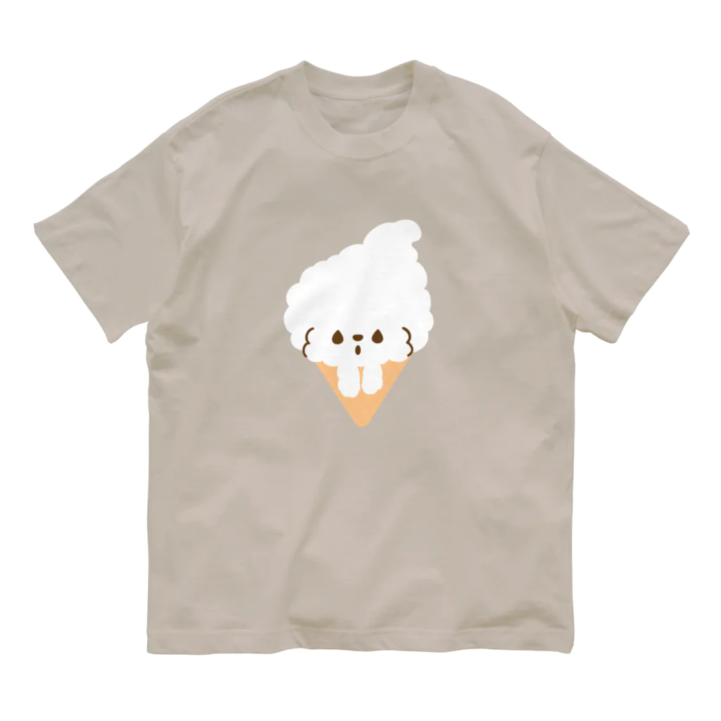 chiiis-chiiisのビションフリーゼ　フワモコちゃん Organic Cotton T-Shirt