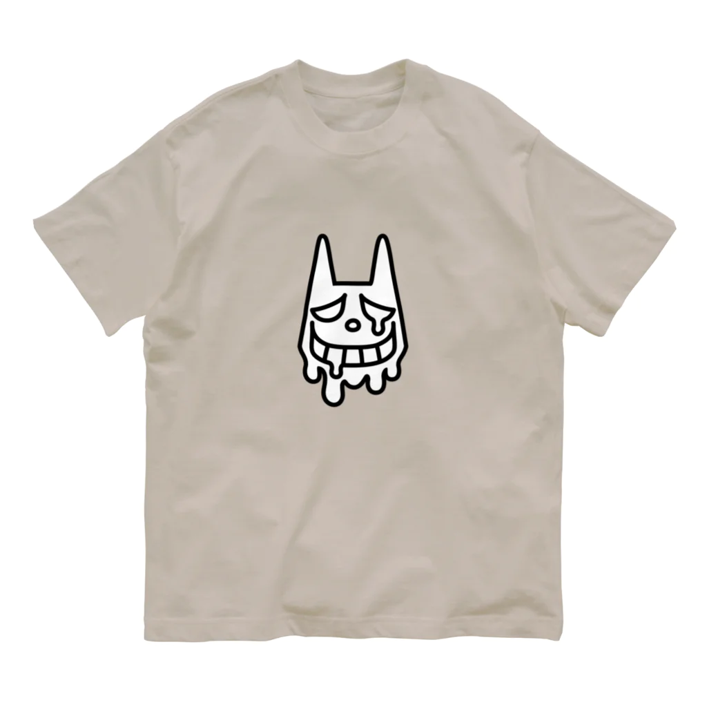 キヨのモノのダラダラしてるネコサン オーガニックコットンTシャツ