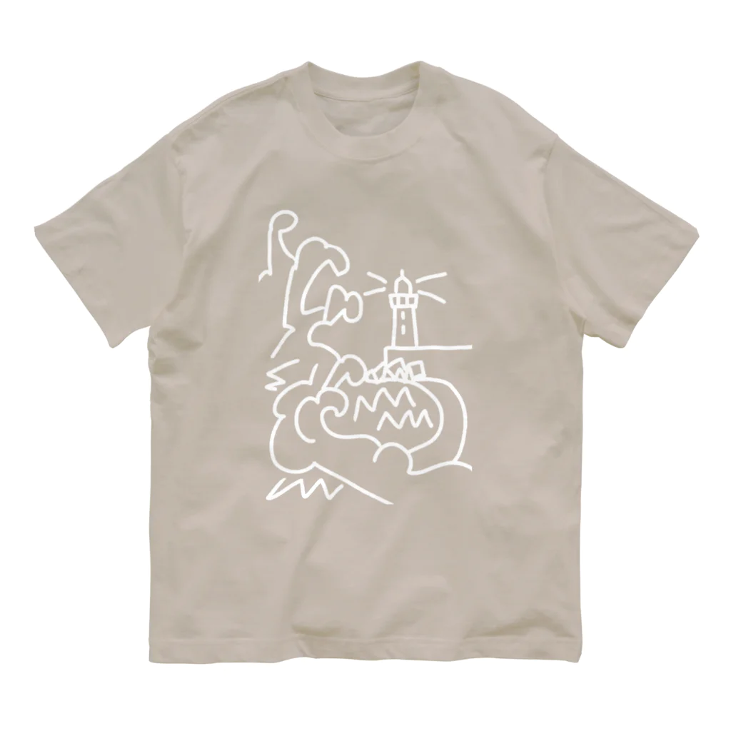 MiyaHiroのLIGHT HOUSE オーガニックコットンTシャツ