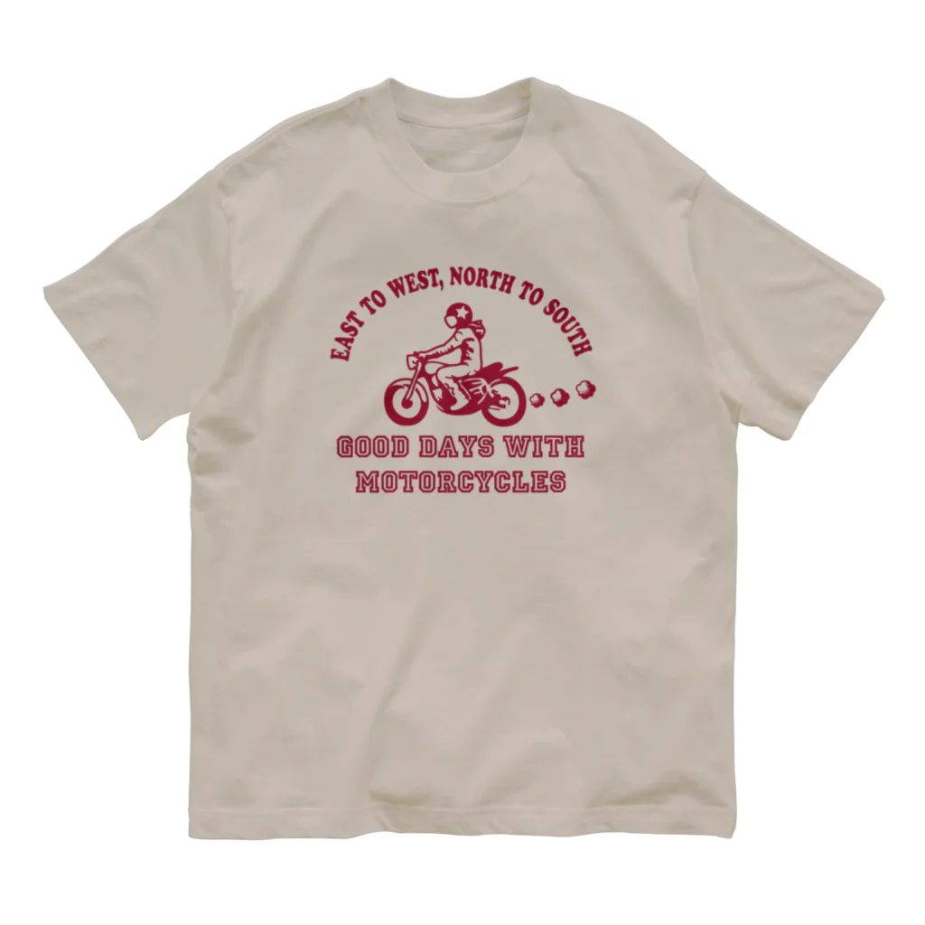 キッズモード某のバイク日和(azuki) オーガニックコットンTシャツ