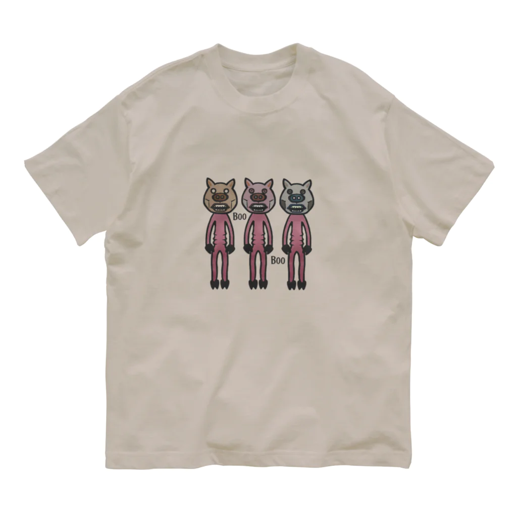 mabterroの貧豚層 オーガニックコットンTシャツ