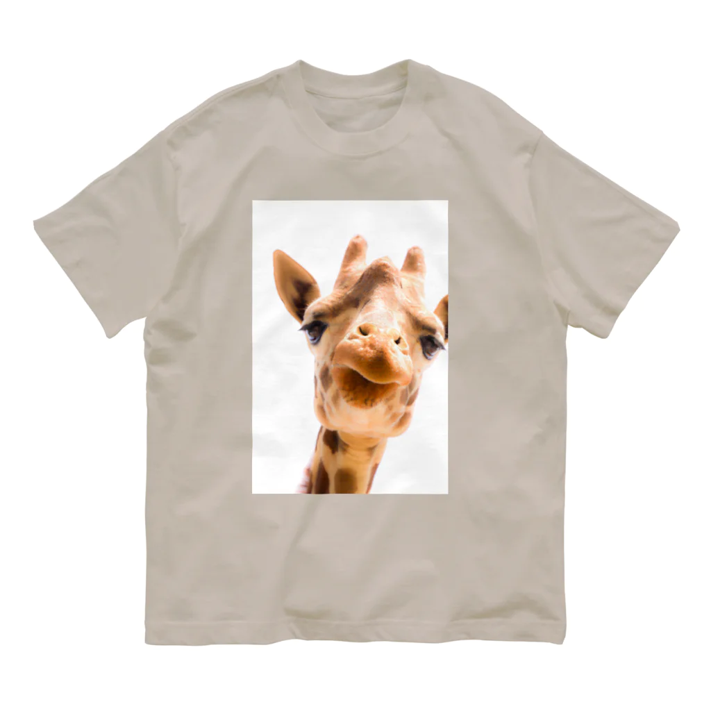 kamakiri3のGiraffe オーガニックコットンTシャツ