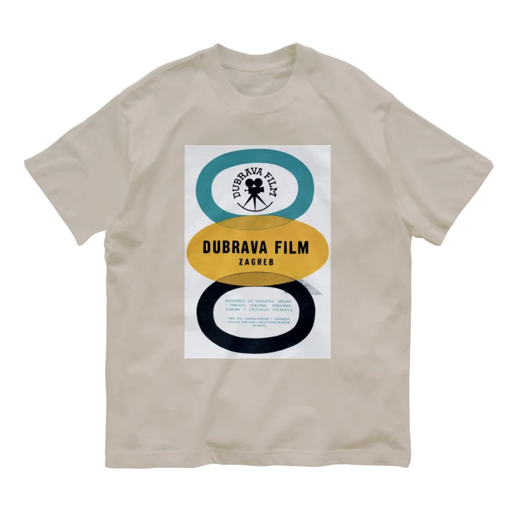 YS VINTAGE WORKSのクロアチア・ザグレブ　DUBRAVAフィルム オーガニックコットンTシャツ