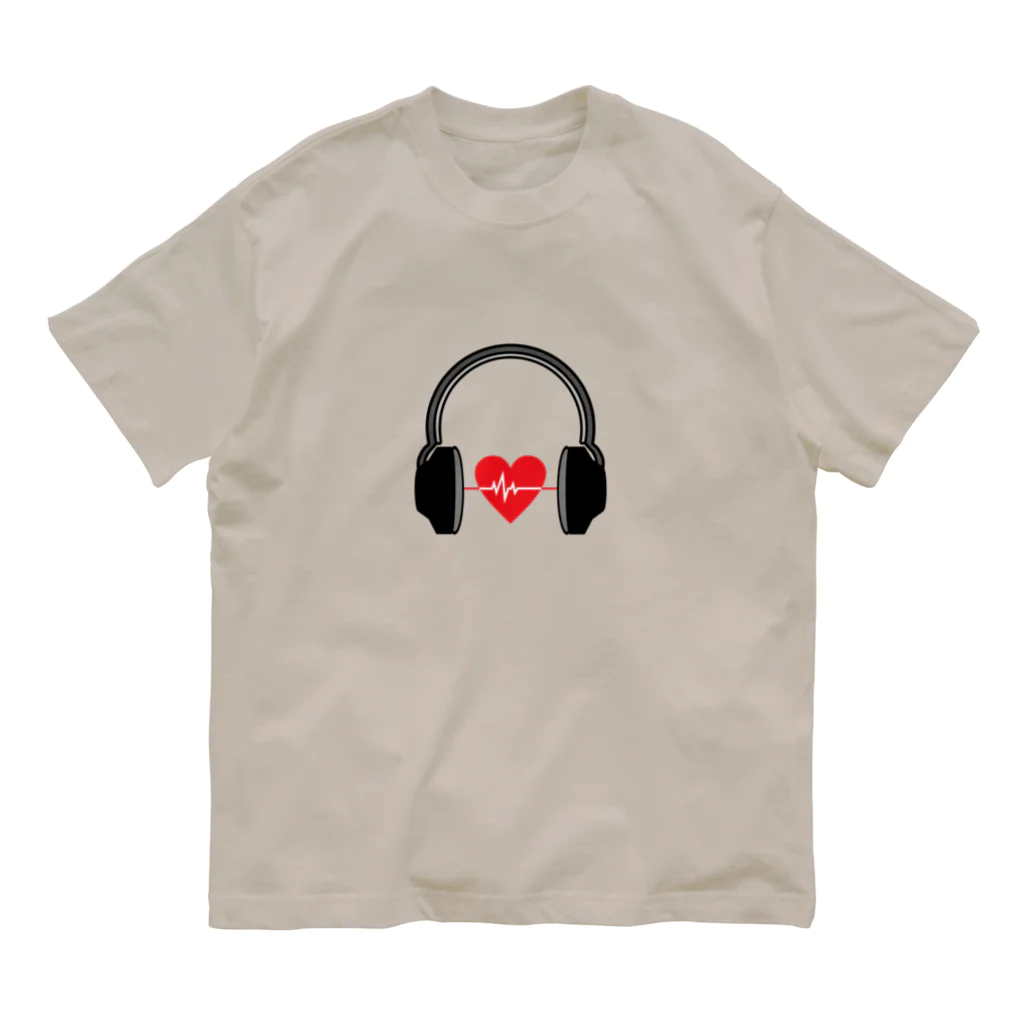 ODORU SOUNDS♪のBEAT ON HEART オーガニックコットンTシャツ