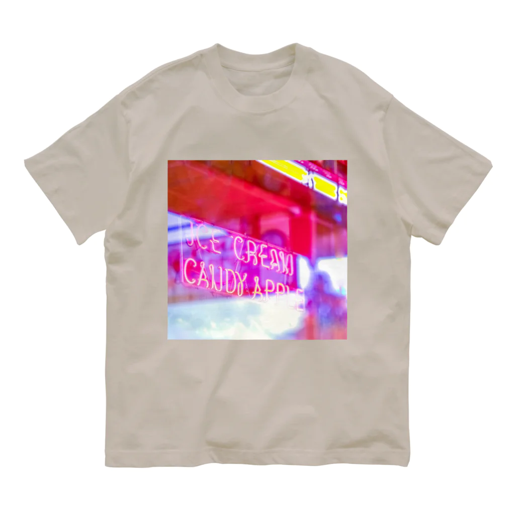 NEON LIGHT STARSのAPPLE NEON マシカク オーガニックコットンTシャツ